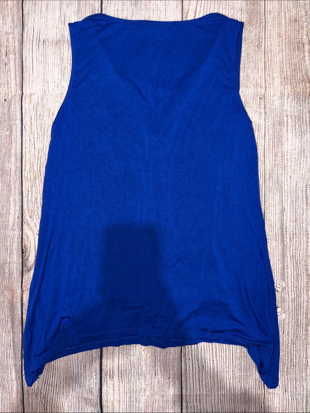 Cable & Gauge Cobalt Blue Sleeveless Zip-Front Tank - Picture 3 of 3